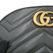 将图像加载到图库查看器中，GUCCI GG Marmont belt bag Black476434 Leather
