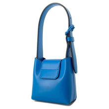 Load image into Gallery viewer, Ferragamo Gancini Tri-Folio Mini Bag Blue211167 Leather
