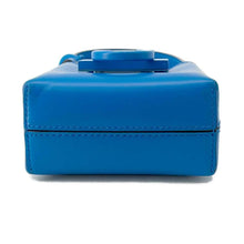 Load image into Gallery viewer, Ferragamo Gancini Tri-Folio Mini Bag Blue211167 Leather
