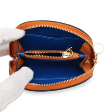 将图像加载到图库查看器中，Stella McCartney Half Moon Zip Coin Purse Sky Blue700258 Polyurethane/Polyester
