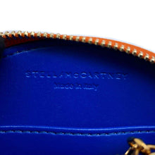 将图像加载到图库查看器中，Stella McCartney Half Moon Zip Coin Purse Sky Blue700258 Polyurethane/Polyester
