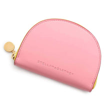 Load image into Gallery viewer, Stella McCartney Half Moon Zip Coin Purse Pink/Red/Yellow Leather
