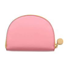 Load image into Gallery viewer, Stella McCartney Half Moon Zip Coin Purse Pink/Red/Yellow Leather
