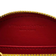 Load image into Gallery viewer, Stella McCartney Half Moon Zip Coin Purse Pink/Red/Yellow Leather
