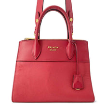 Load image into Gallery viewer, PRADA Saffiano Leather Paradigm Handbag Red1BA103 Leather
