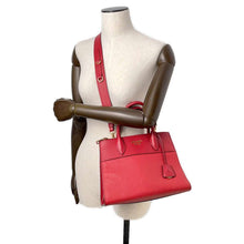 Load image into Gallery viewer, PRADA Saffiano Leather Paradigm Handbag Red1BA103 Leather
