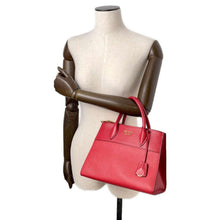 Load image into Gallery viewer, PRADA Saffiano Leather Paradigm Handbag Red1BA103 Leather
