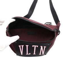 将图像加载到图库查看器中，Valentino Garavani VLTN Crossbody Bag Bordeaux/Black 2Y2B0B94LEK Nylon Leather
