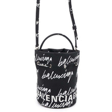 Load image into Gallery viewer, BALENCIAGA BucketShoulder Bag Black 619458 Nylon
