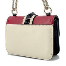 Load image into Gallery viewer, Valentino Garavani Studded ChainShoulder Red/White/BlackJW0B0312VOQ Leather
