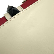 将图像加载到图库查看器中，Valentino Garavani Studded ChainShoulder Red/White/BlackJW0B0312VOQ Leather
