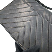 Load image into Gallery viewer, CHANEL Vintage Chevron Shoulder Bag Black Lambskin
