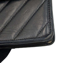 Load image into Gallery viewer, CHANEL Vintage Chevron Shoulder Bag Black Lambskin
