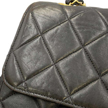 Load image into Gallery viewer, CHANEL Double Face Matelasse ChainShoulder Black Lambskin
