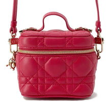 Load image into Gallery viewer, Dior Cannage Vanity Shoulder Bag RedS0918ONMJ Lambskin Size micro
