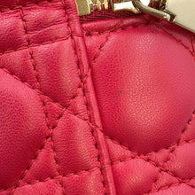 Load image into Gallery viewer, Dior Cannage Vanity Shoulder Bag RedS0918ONMJ Lambskin Size micro
