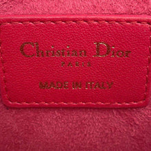 将图像加载到图库查看器中，Dior Cannage Vanity Shoulder Bag RedS0918ONMJ Lambskin Size micro
