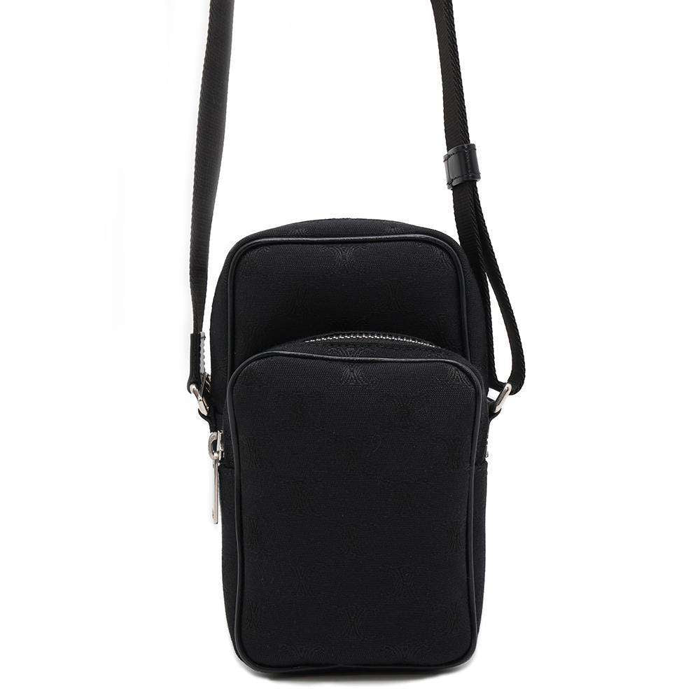 CELINE Triomphe Shoulder Bag Black19083 Canvas