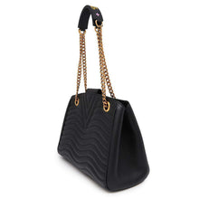 Load image into Gallery viewer, LOUIS VUITTON New Wave Chain ToteBag NoirM51496 Calf Leather
