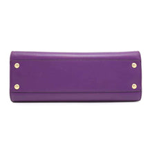 Load image into Gallery viewer, Ferragamo Gancini Juliet Handbag Purple/Red21D658 Leather
