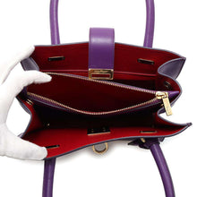 将图像加载到图库查看器中，Ferragamo Gancini Juliet Handbag Purple/Red 21D658 Leather
