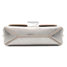 将图像加载到图库查看器中，JIMMY CHOO Rocket Petite ChainShoulder Bag Silver Leather
