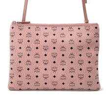 将图像加载到图库查看器中，MCM 2WAYClutch Bag Pink Leather
