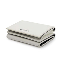 将图像加载到图库查看器中，BALENCIAGA Compact wallet White 558208 Leather
