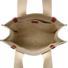 Load image into Gallery viewer, Chloe Woody Medium Tote Bag Beige/BrownCHC22AS383I2691J Canvas Leather
