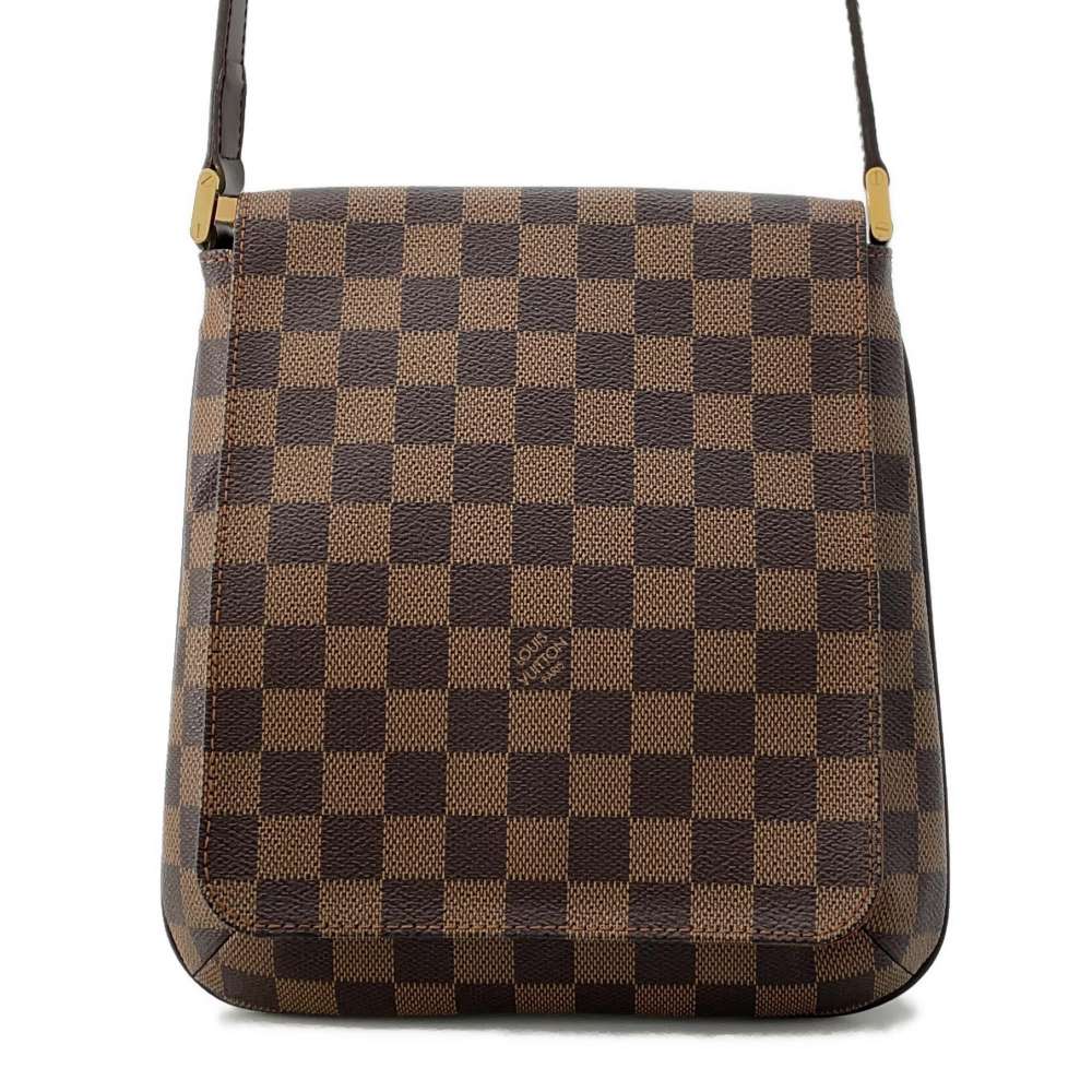 LOUIS VUITTON Musette Salsa RedN51300 Damier Ebene Canvas Size long