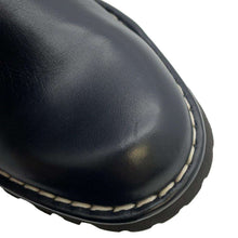 Load image into Gallery viewer, CHANEL CC Logo Engineer Boots Black Leather Size 34
