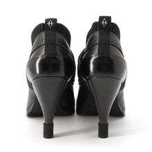 将图像加载到图库查看器中，HERMES Derby Spicy Booties Black Leather Size 36H
