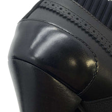 Load image into Gallery viewer, HERMES Derby Spicy Booties Black Leather Size 36H
