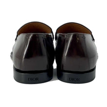 将图像加载到图库查看器中，Dior Timeless Loafers Brown 3LO122YON Polished Calf Leather Size Chronomat 44
