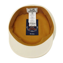 Load image into Gallery viewer, HERMES Vauban Cap Size 58 Ivory Cotton
