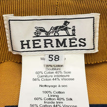 Load image into Gallery viewer, HERMES Vauban Cap Size 58 Ivory Cotton
