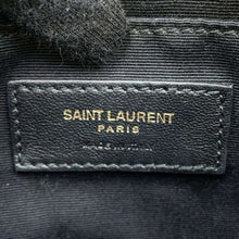 将图像加载到图库查看器中，SAINT LAURENT PARIS Lou Belt Bag Black 534817 Velvet Leather
