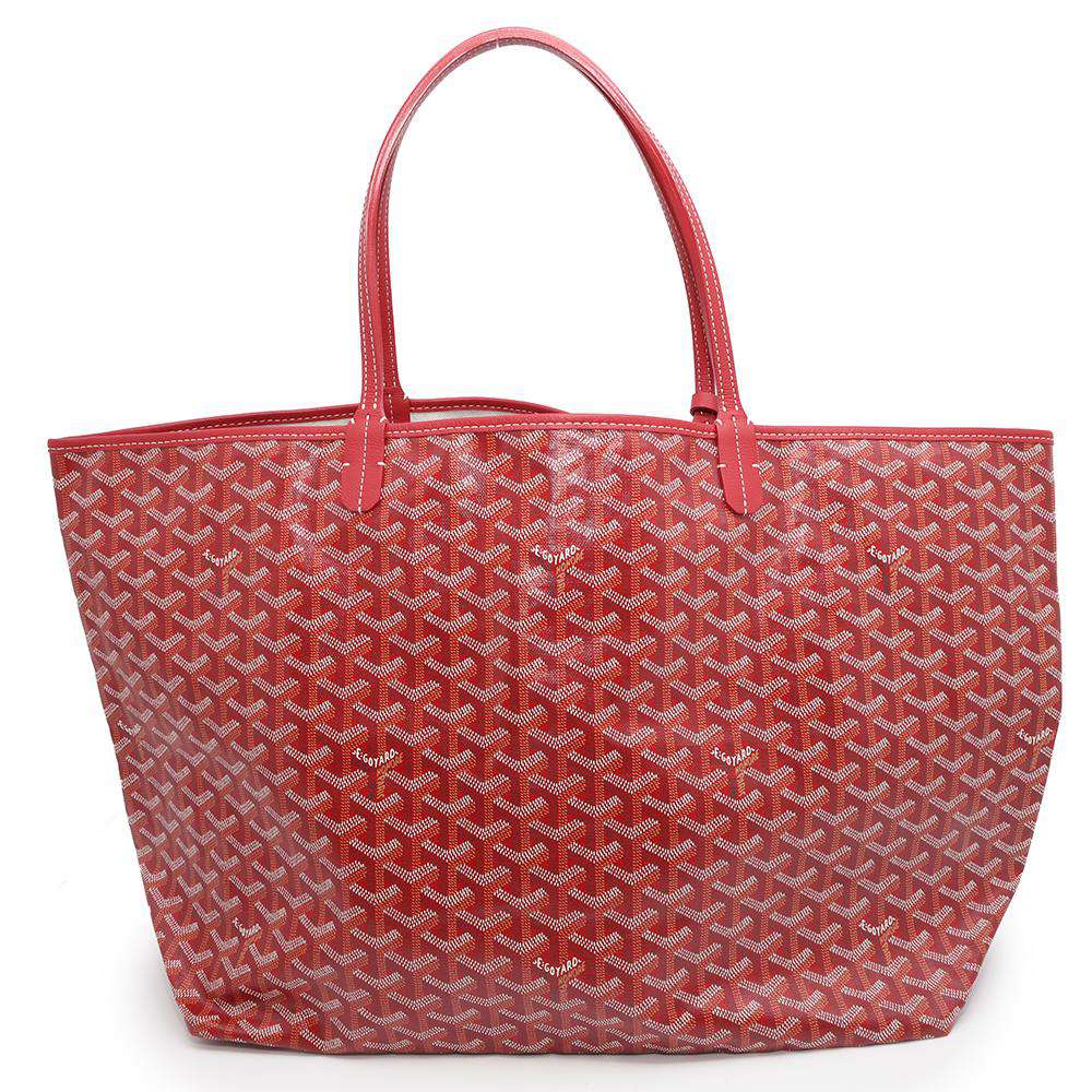 GOYARD Saint Louis Red PVC Leather Size GM