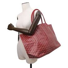 Load image into Gallery viewer, GOYARD Saint Louis Red PVC Leather Size GM
