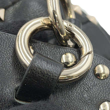 将图像加载到图库查看器中，Valentino Garavani VLTN Rock Studded Backpack Black Leather
