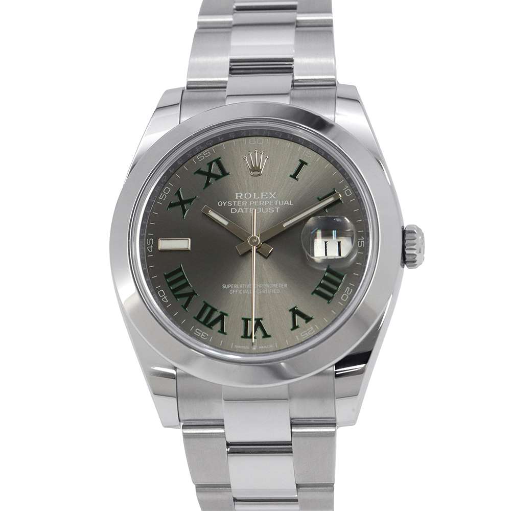 ROLEX Datejust W41mm Stainless Steel Slate Dial 126300