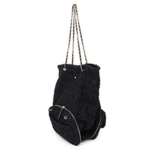 Load image into Gallery viewer, CHANEL Tweed 2WAY Shoulder Bag Black Tweed
