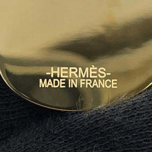 将图像加载到图库查看器中，HERMES A Cheval ScarfRing Permabrass/Black Metal
