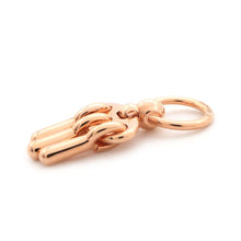 Load image into Gallery viewer, HERMES ScarfRing Bag Charm・Horse Bit Pink Gold Metal
