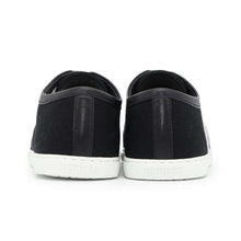 Load image into Gallery viewer, HERMES Innocent Low Cut Sneakers Black/White Canvas Rubber Size 36.5
