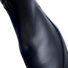 Load image into Gallery viewer, HERMES Fuji Exlibris Boots Black Calf Leather Rubber Size 37
