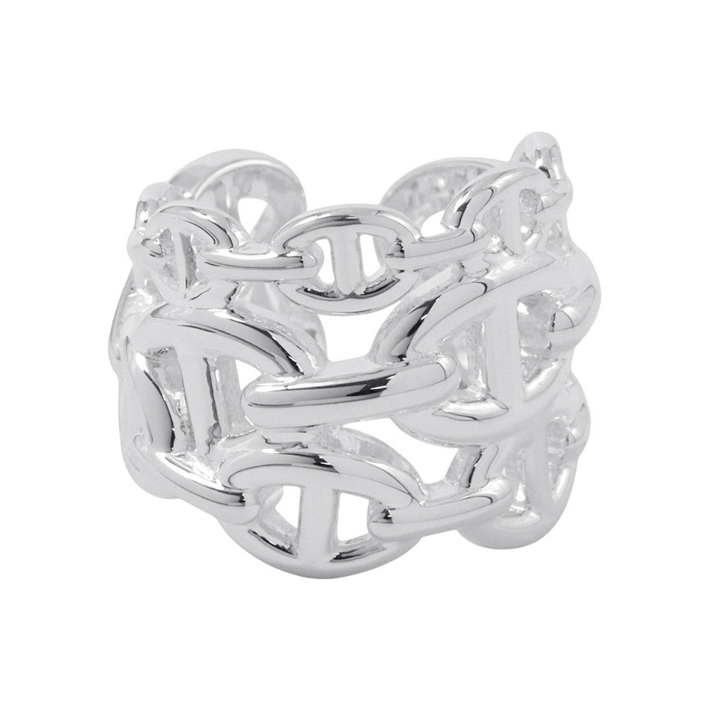 HERMES Chaine d'Ancre Anchene Ring Size GM/53アンシェネリングGM SV925
