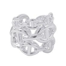 将图像加载到图库查看器中，HERMES Chaine d&#39;Ancre Anchene Ring Size GM/50 SV925
