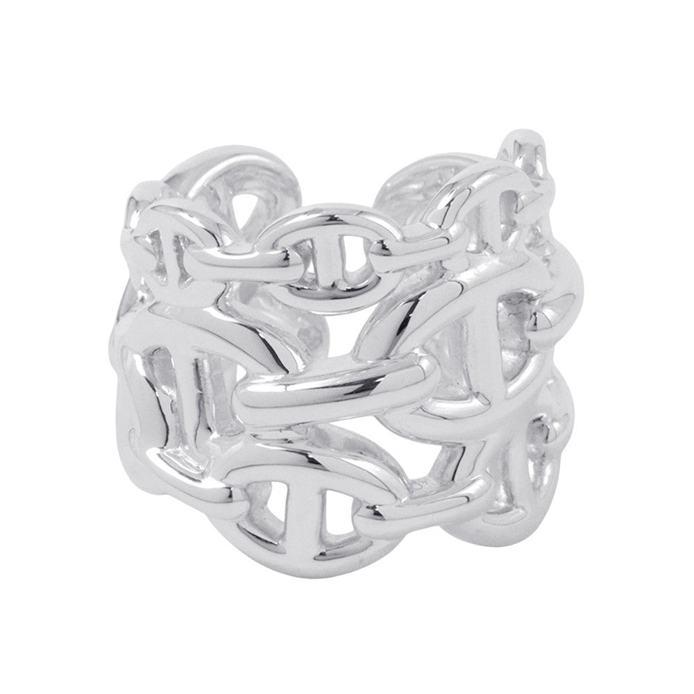 HERMES Chaine d'Ancre Anchene Ring Size GM/51 SV925