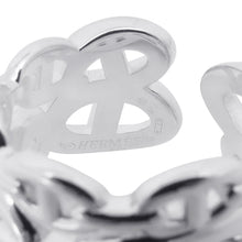 将图像加载到图库查看器中，HERMES Chaine d&#39;Ancre Anchene Ring Size GM/58 SV925
